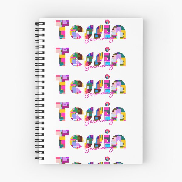 Item preview, Tessin, Germany, Vibrant Abstract City Typography Art designed and sold by Wanderful-roads.