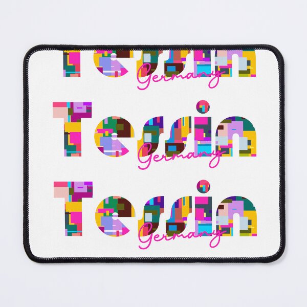Item preview, Tessin, Germany, Vibrant Abstract City Typography Art designed and sold by Wanderful-roads.