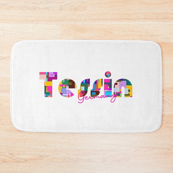 Item preview, Tessin, Germany, Vibrant Abstract City Typography Art designed and sold by Wanderful-roads.