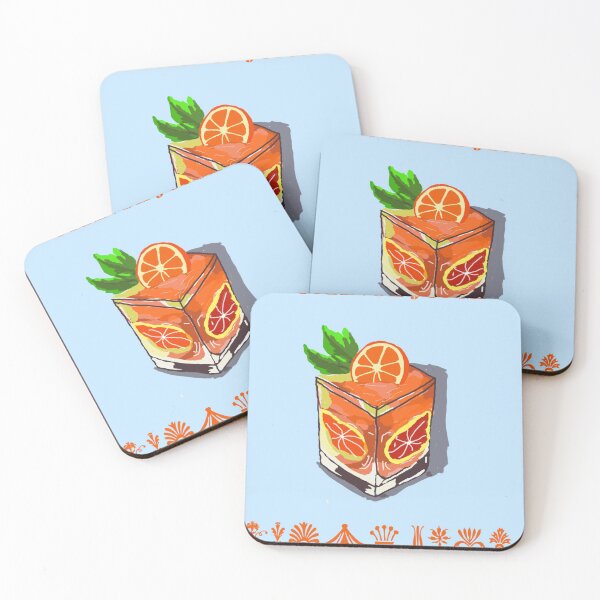 Item preview, Fresh Orange Juice Splash | Watercolor & Line Art Illustration designed and sold by dremneaw.