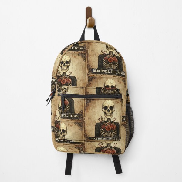 Item preview, Dead Inside, Still Flirting – Retro Dead Society Skeleton designed and sold by Ecocrushstudio.