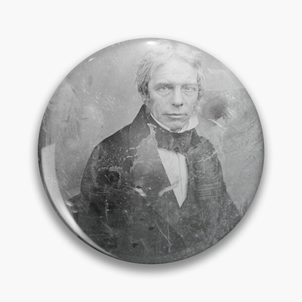 Item preview, Rare Michael Faraday Daguerreotype Portrait - The Magnetic Gaze designed and sold by Mystral Art Studio.