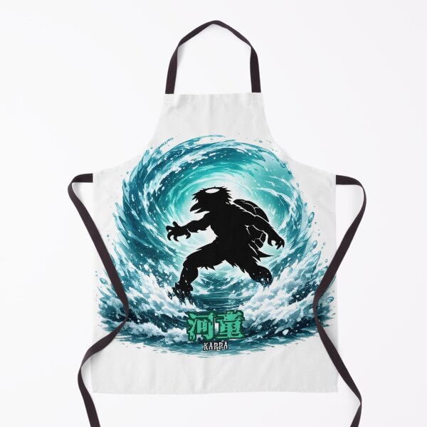 Item preview, Kappa Japanese Water Spirit Silhouette Color Water Art designed and sold by LainCellJapan.