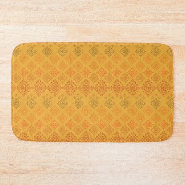 Item preview, orange ikat seamless pattern designed and sold by ChaReePat.