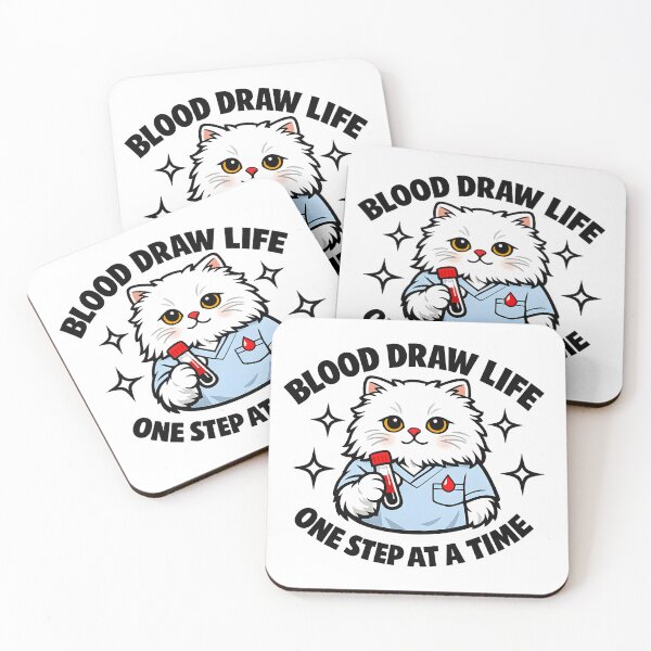Item preview, Cute Persian Cat Phlebotomist Blood Draw Life Funny Nurse Tech Design for National Phlebotomist Week Gift designed and sold by ClinicalHubs.