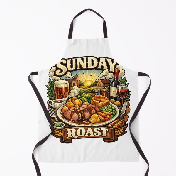 Item preview, Sunday Roast Funny British Food Design – Classic UK Dinner Illustration designed and sold by GarnerSupplyCo.