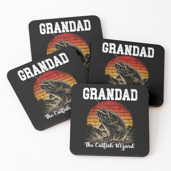 Item preview, Grandad The Catfish Wizard - Vintage Fishing Sunset designed and sold by Jt41.
