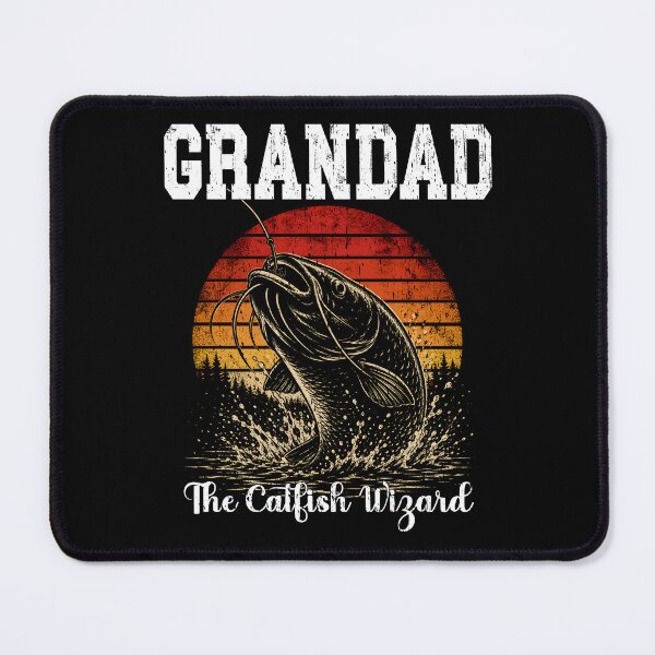 Item preview, Grandad The Catfish Wizard - Vintage Fishing Sunset designed and sold by Jt41.