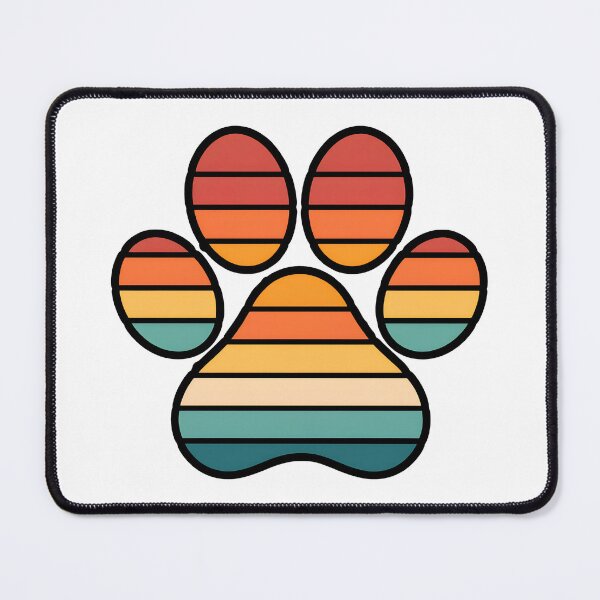 Item preview, Retro Sunset Paw Print Pet Lover Gift designed and sold by Dmo3HarkoArt.
