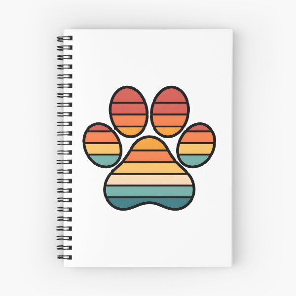Item preview, Retro Sunset Paw Print Pet Lover Gift designed and sold by Dmo3HarkoArt.