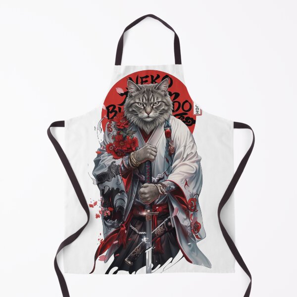 Item preview, Samurai Cat Warrior Japanese Ukiyo-e Katana designed and sold by WelLarsDigitals.