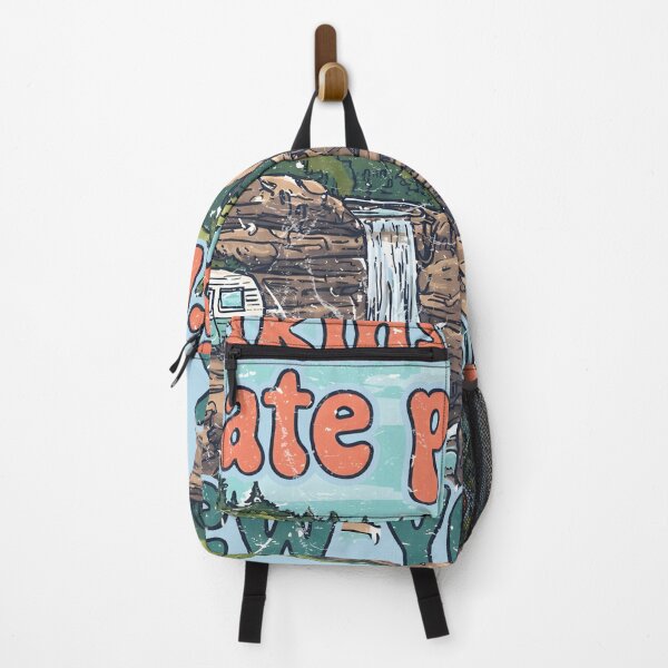 Item preview, Watkins Glen State Park NY Cute Landscape Retro Camper designed and sold by HowToCanadian.