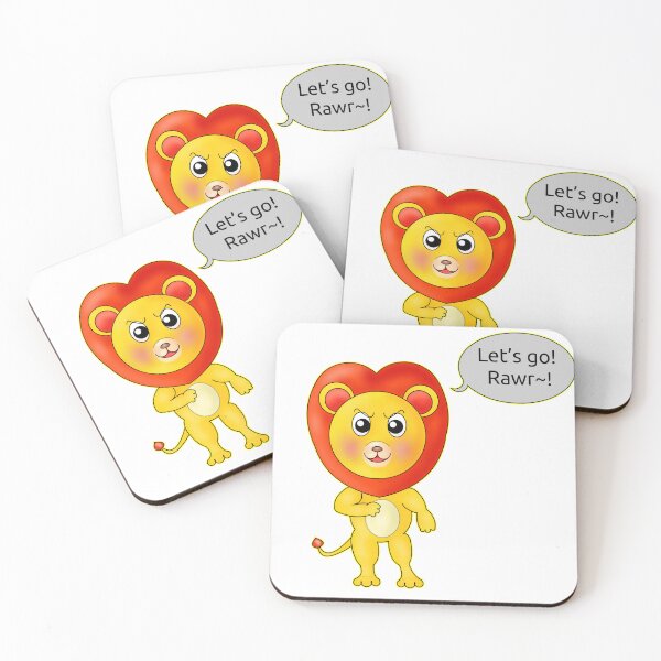 Item preview, Cute Motivational Kawaii Lion Heart Mane Rawr designed and sold by BalRaju-Doodles.