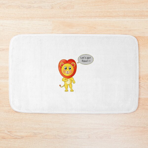 Item preview, Cute Motivational Kawaii Lion Heart Mane Rawr designed and sold by BalRaju-Doodles.