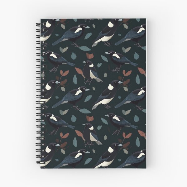 Item preview, Magnificent Magpies | Magpie Seamless Pattern designed and sold by sundayclay.