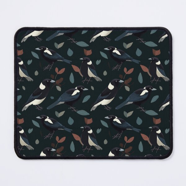 Item preview, Magnificent Magpies | Magpie Seamless Pattern designed and sold by sundayclay.