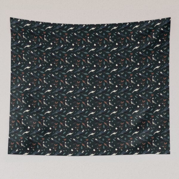 Item preview, Magnificent Magpies | Magpie Seamless Pattern designed and sold by sundayclay.