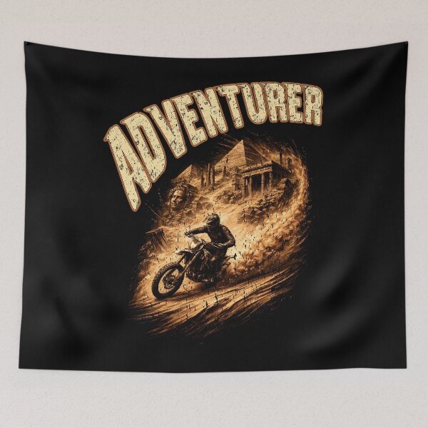 Item preview, Adventurer Moto - Ancient Ruins Dirt Bike - Dual Sport Rider designed and sold by Jt41.