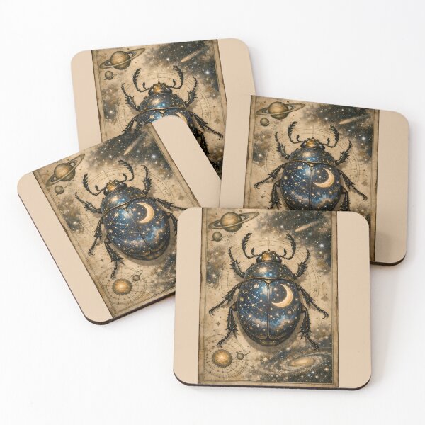 Item preview, Astral Entomology | Celestial Beetle & Star-Map Vintage Scientific Illustration designed and sold by Studio77-Gothic.