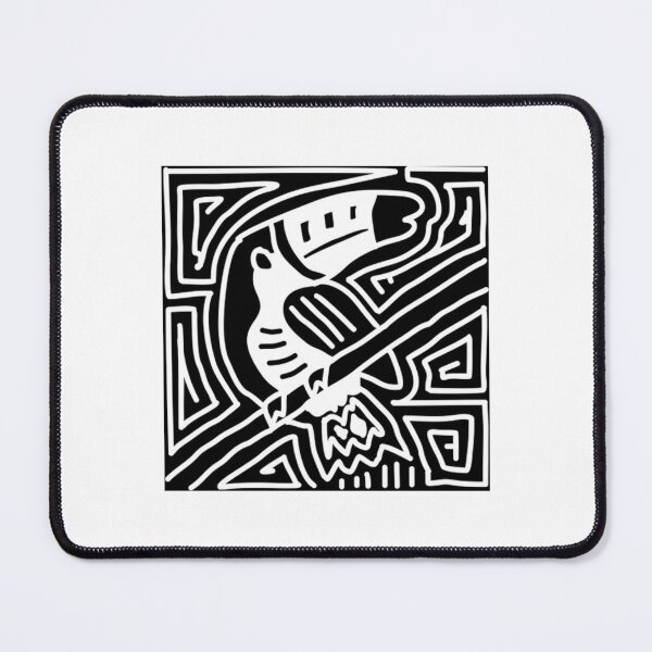 Item preview, Tropical Bird In Folk Pattern Frame designed and sold by PrintifycraftCo.