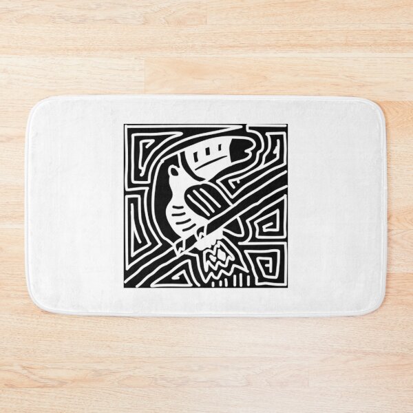 Item preview, Tropical Bird In Folk Pattern Frame designed and sold by PrintifycraftCo.
