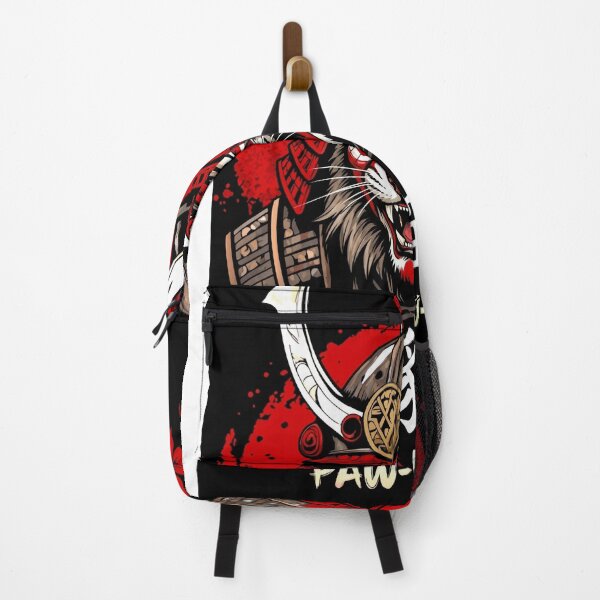 Item preview, Pawmurai Samurai Tiger Funny Japanese Cat Pun designed and sold by WelLarsDigitals.