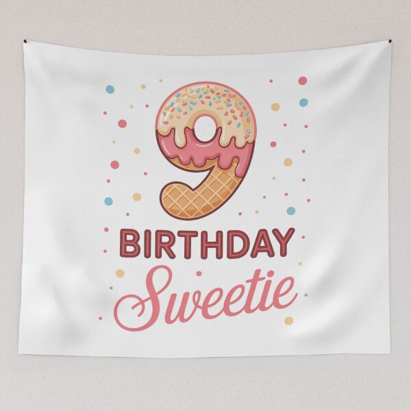 Item preview, 9th Birthday Sweetie Ice Cream Girl 9 Years Old B-day designed and sold by sailorjessiArt.