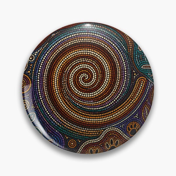 Item preview, Aboriginal Inspired Dot Art - Spiral of Fauna designed and sold by GrinGalore.
