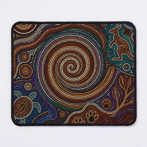 Item preview, Aboriginal Inspired Dot Art - Spiral of Fauna designed and sold by GrinGalore.