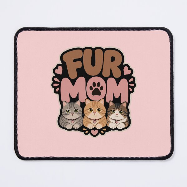 Item preview, Fur Mom Cute Cat Lover Mother’s Day Design designed and sold by Mindworx21.