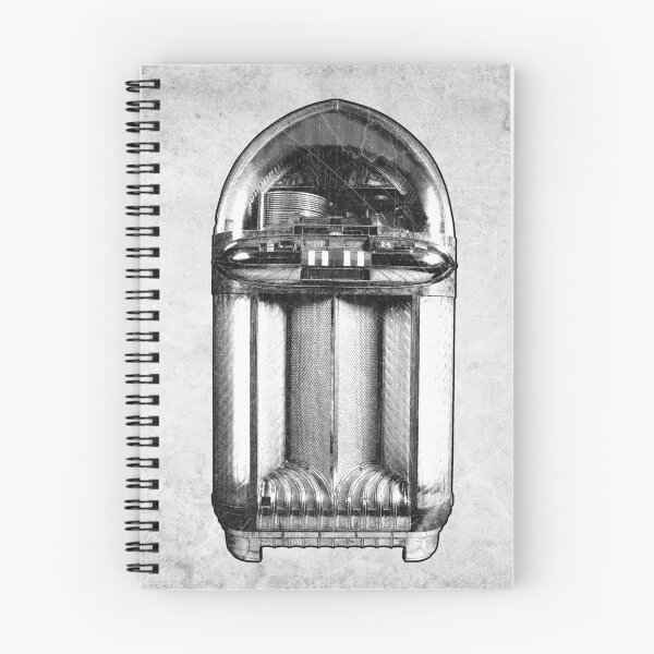 Item preview, 1948 Bullet Jukebox Vintage Etched Illustration designed and sold by Ghoul Enterprises.
