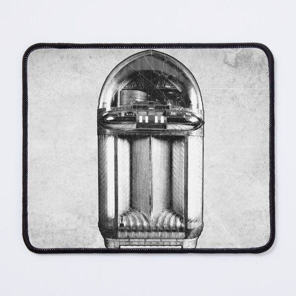 Item preview, 1948 Bullet Jukebox Vintage Etched Illustration designed and sold by Ghoul Enterprises.