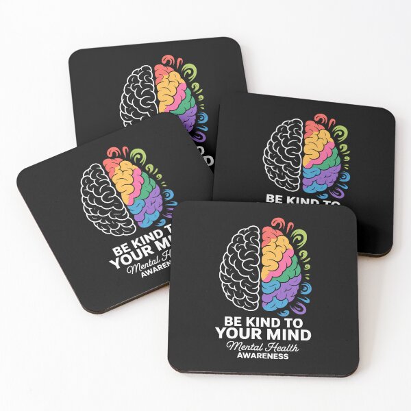 Item preview, Be Kind To Your Mind Mental Health Awareness Colorful Brain designed and sold by sailorjessiArt.