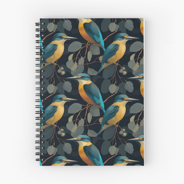Item preview, Kindly Kingfishers | Kingfisher Seamless Pattern designed and sold by sundayclay.