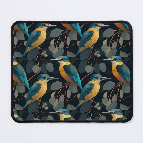 Item preview, Kindly Kingfishers | Kingfisher Seamless Pattern designed and sold by sundayclay.