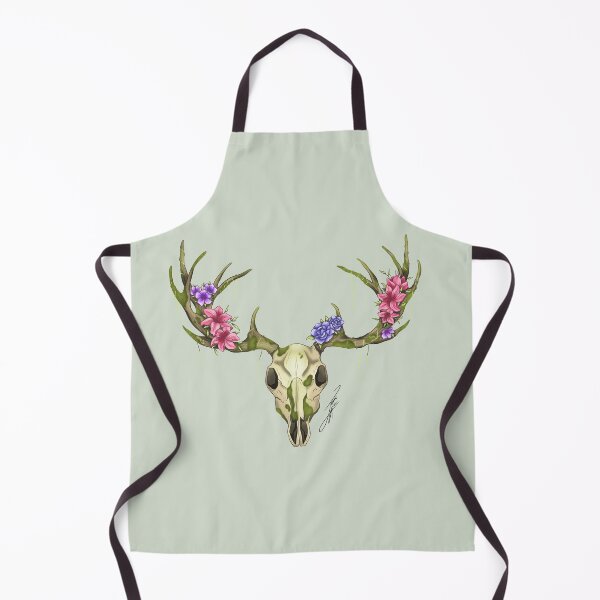 Item preview, Overgrown Mossy Deer Skull designed and sold by TesseractCreate.