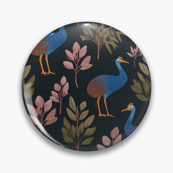 Item preview, Cheerful Cassowaries | Cassowary Seamless Pattern designed and sold by sundayclay.