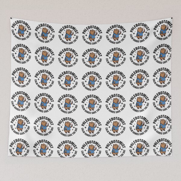 Item preview, Funny Capybara Phlebotomist Nurse Blood Draw Lab Tech National Phlebotomist Recognition Week Cute Medical Worker Gift designed and sold by ClinicalHubs.