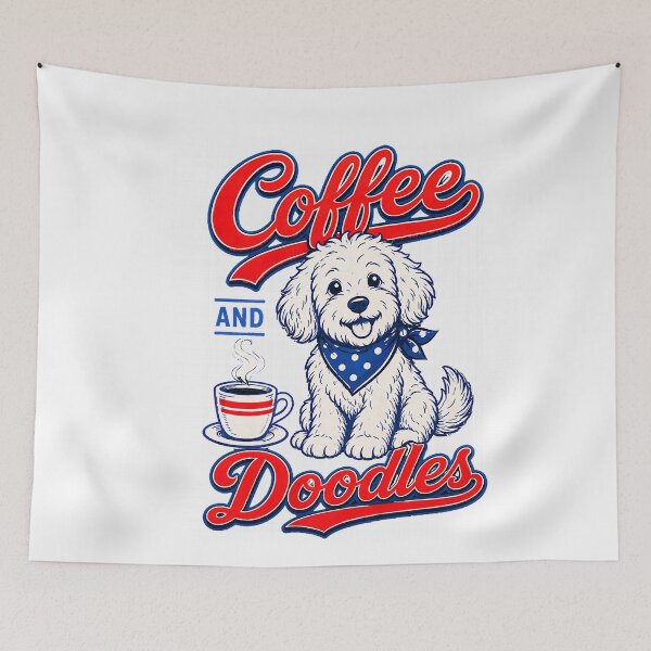 Item preview, Coffee and Doodles Funny Doodle Coffee Club Pet Lover Design 2 designed and sold by CriseldaBruning.