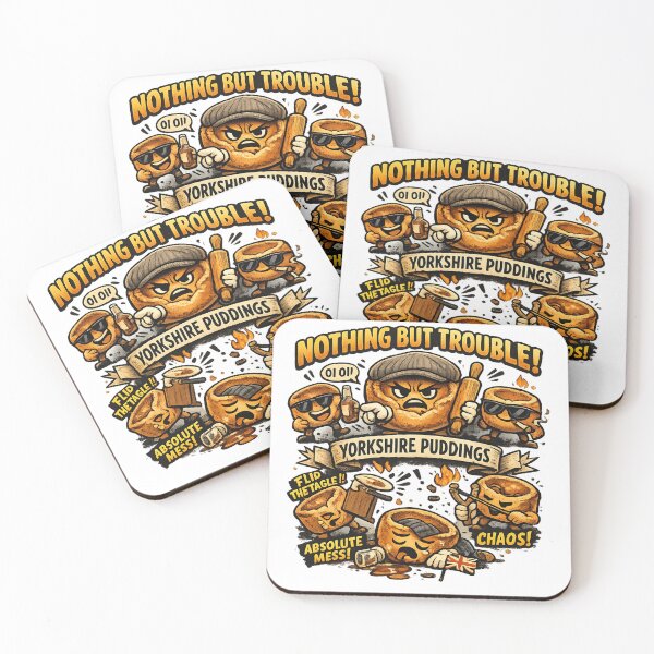 Item preview, Funny Yorkshire Puddings Design – British Humour Roast Dinner Chaos Artwork designed and sold by GarnerSupplyCo.