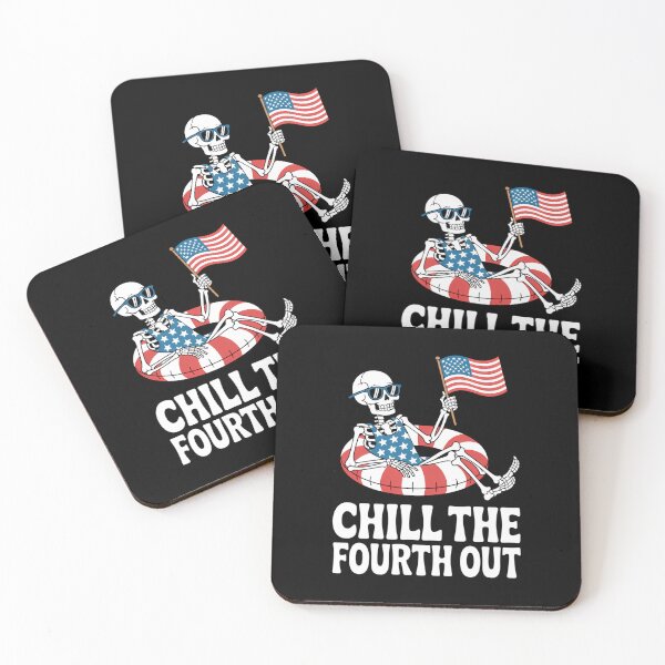 Item preview, 4th of July Skeleton Pool Party designed and sold by skulmanlatucool.