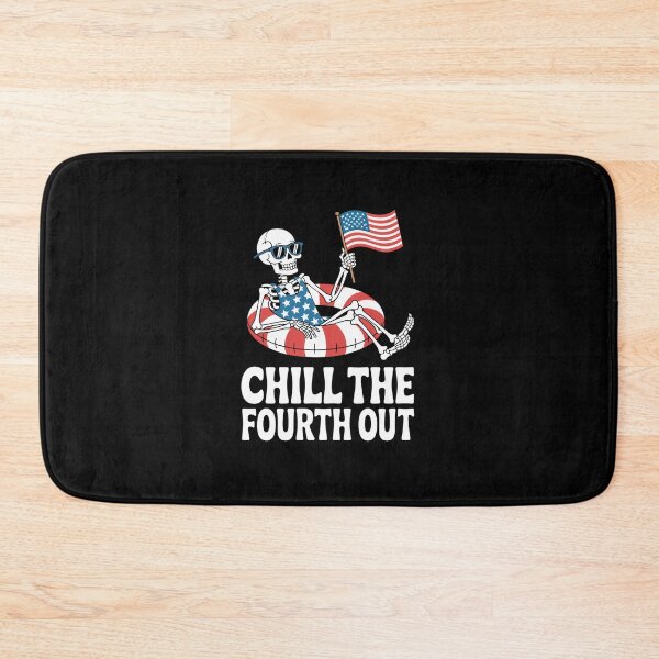 Item preview, 4th of July Skeleton Pool Party designed and sold by skulmanlatucool.