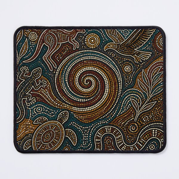 Item preview, Aboriginal Inspired Dot Art - Australian Fauna Pattern designed and sold by GrinGalore.