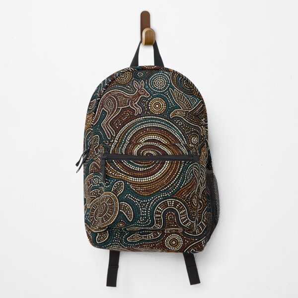 Item preview, Aboriginal Inspired Dot Art - Australian Fauna Pattern designed and sold by GrinGalore.