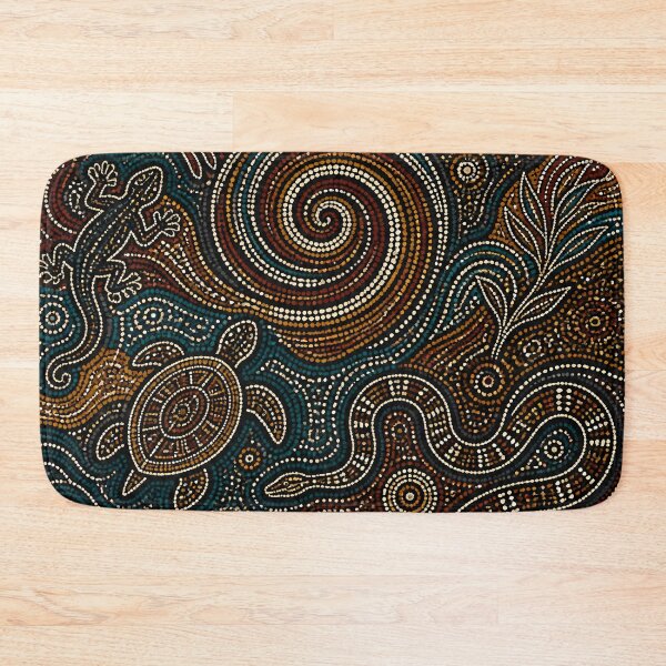 Item preview, Aboriginal Inspired Dot Art - Australian Fauna Pattern designed and sold by GrinGalore.