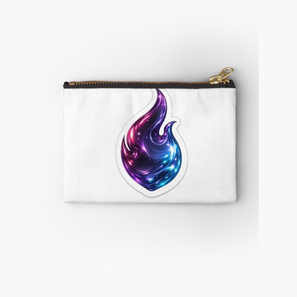 Item preview, Dark Liquid Chrome Flame Sticker designed and sold by MyCreatureArt.