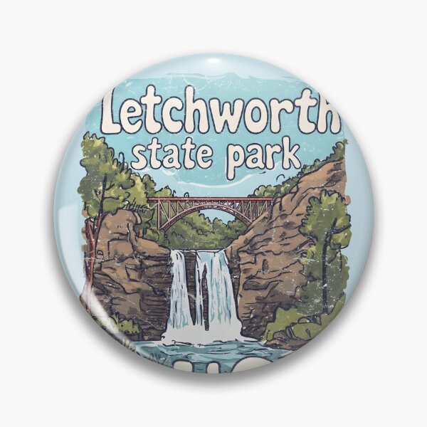 Item preview, Letchworth State Park NY Cute Landscape Waterfall Bridge designed and sold by HowToCanadian.