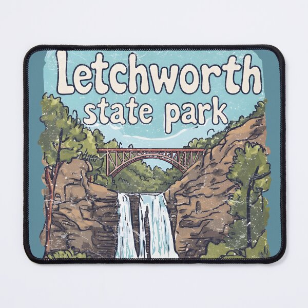 Item preview, Letchworth State Park NY Cute Landscape Waterfall Bridge designed and sold by HowToCanadian.