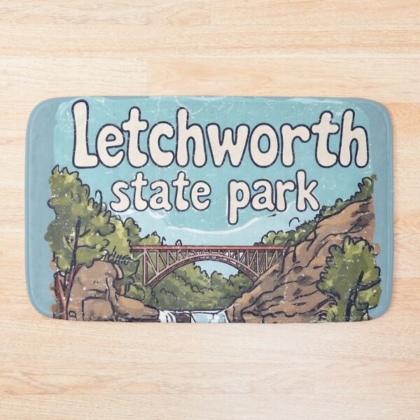Item preview, Letchworth State Park NY Cute Landscape Waterfall Bridge designed and sold by HowToCanadian.