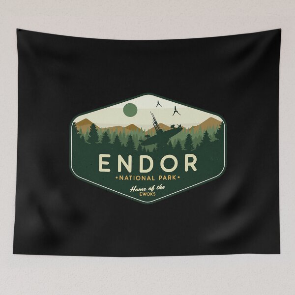 Item preview, Endor National Park Home of the Ewoks  designed and sold by elunyzexac.